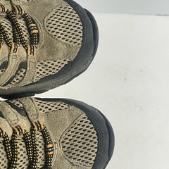 Merrell Moab Ventilator Low Mens 8.5 Beige Mid Hiking Trail Boots Shoes