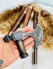 Nautical Walking Stick Viking Wooden Walking Canes Style Handle Father Gift Item