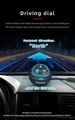Dashboard Mount Auto Automobile Automotive Vehicle Car Boat Ball Compass Liquid