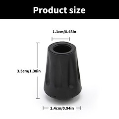 10pcs Outdoor Camp Hikes Protectors Caps Tip Rubber Trekking Poles Rubber Pad