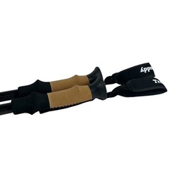 TrailBuddy Black/Red Collapsible Lightweight Hiking Trekking Poles 1 Pair NEW