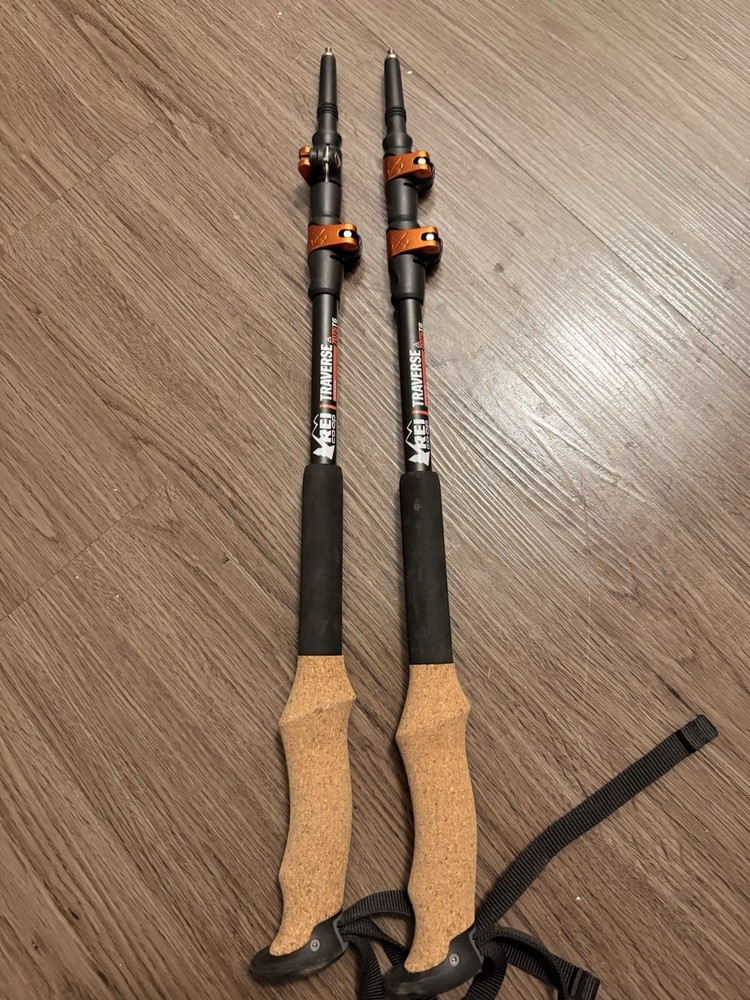 REI Co-op Traverse 700/316 Aluminum Lever Lock Trekking Poles Cork/ Foam