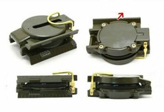 Lensatic Compass Military Camping Survival Marching Plastic Pocket Army Style