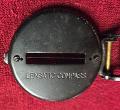 Vintage Working LENSATIC Engineer Compass – 2″ Made in Japan