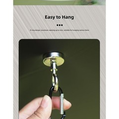 Magnetic Hook Canopy Hanger Powerful Magnet Compact Portable Quick Installation