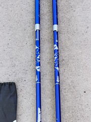 Set of Alafen Folding Trekking Poles 110-125CM Blue W Bag ..5I