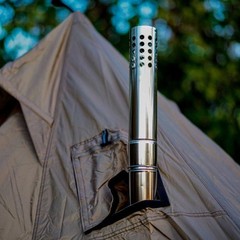 Outdoor Camping Stove Chimney Pipe Set 7 Pieces Wood Stove Compatible 6cm Dia