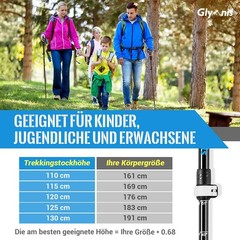 Hiking Poles Trekking Poles Walking Poles 7075 Aluminium Walking Stick Adjustable…