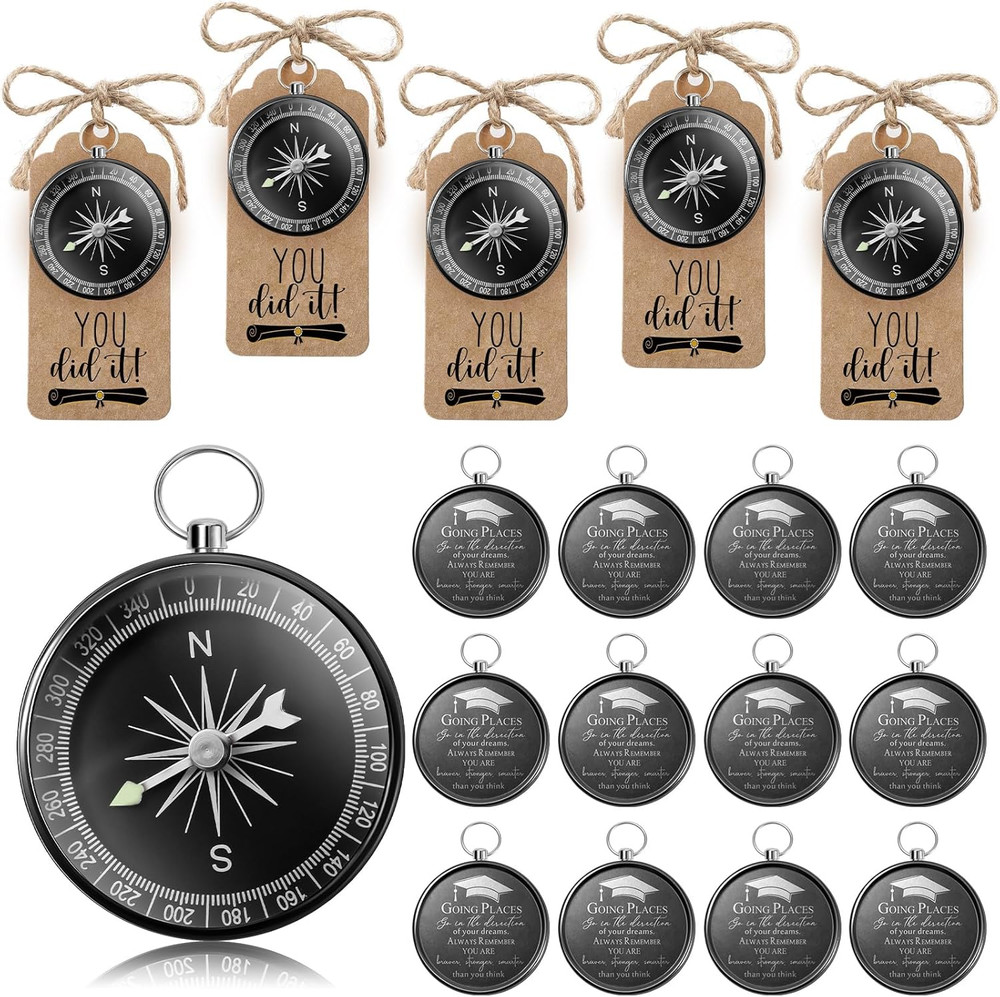 2026 Inspirational Graduation Gifts Engraved Compass for Middle Senior College G