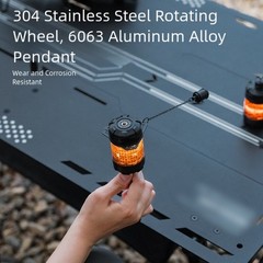 Game Accessories for Camping with 19 Lights and 360 Degree Rotating Turntable