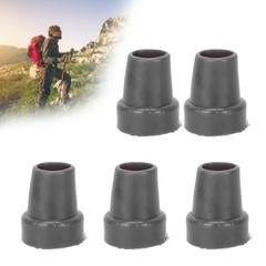 5PCS 22mm Single Angle Cane Tips Imitation Tire Texture Preservative