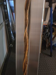 48″ Hand Carved Finished Wood Twisted Curled Hiking Walking Stick Cane