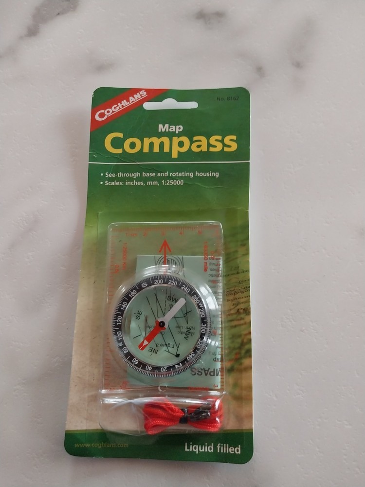 Emergency/Survival: Coghlan’s “Map Compass” – Model #8162 – Baseplate, Rotating