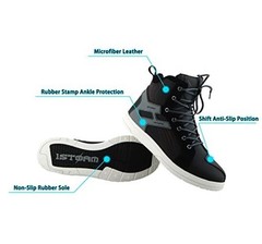 Men’s Motorcycle Boots Rider Racing Hiking Trekking Outdoor 10.5 Mt035-gray