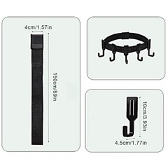 For Outdoor Camping Tree Hooks 46 Pack with Webbing Straps for Hanging Gear