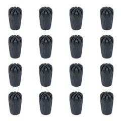 16pcs Mini Alpenstock Rubber Cover Case Pad Protector for Walking Hiking