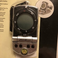 Eddie Bauer Compass Digital EB9980CP Thermometer Clock Level