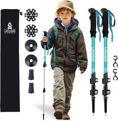 Lightweight Collapsible Kids Hiking Poles – Retractable Kids Hiking Stick, Teles