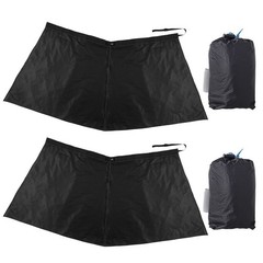Outdoor Rainproof Rain Skirt Portable Foldable Hiking Skirt Silicone Coat NNMK