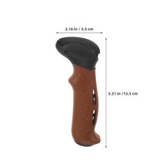 3Pcs Cork Handle for Walking Stick Replacement Comfortable Outdoor Grip Brown