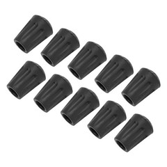 10pcs Walking Pole Rubber Tips Non-Slip Design For Hiking Safety
