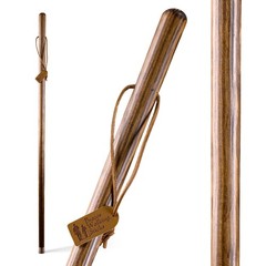 Brazos Handcrafted Wood Walking Stick, Pine, Trekker Style Handle, 55″, Brown