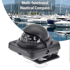 Nautical Compass Portable Dash Mount Guide For Car And Boat ABS Easy To Use