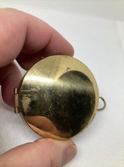 Goldtone Case Water Filled Compass