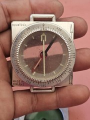 Vintage Suunto Helsinki Clinometer In Rough Condition & Suunto Compass Used N4.