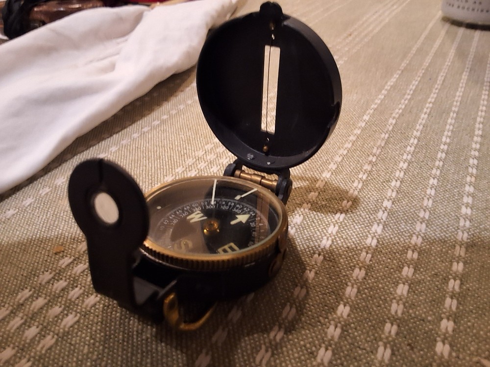 Lensatic Engineer Compass Vintage Early 1960s Navigation Tool