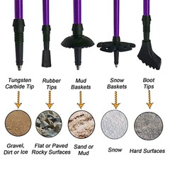Hiking Trekking Poles, 2 Pack Collapsible,Lightweight, Anti Shock, Walking St…