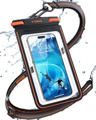 IPX8 Waterproof Phone Pouch Floating, Underwater Screen 7.0 INCH 1 Pack-Black