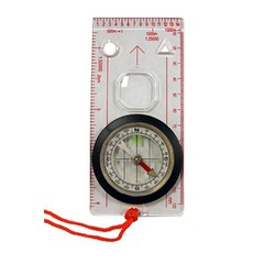 UST Deluxe Map Compass with Raised Base Plate and Swivel Bezel for Hiking, Ca…