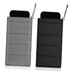 2 Pack Thermal Phone Case 7.48×4.13in Cellphone Pouches Warm Phone Black, Gray