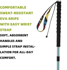 Ultra Light Carbon Fiber Trekking Poles | Collapsible for Hiking (1-PCS)