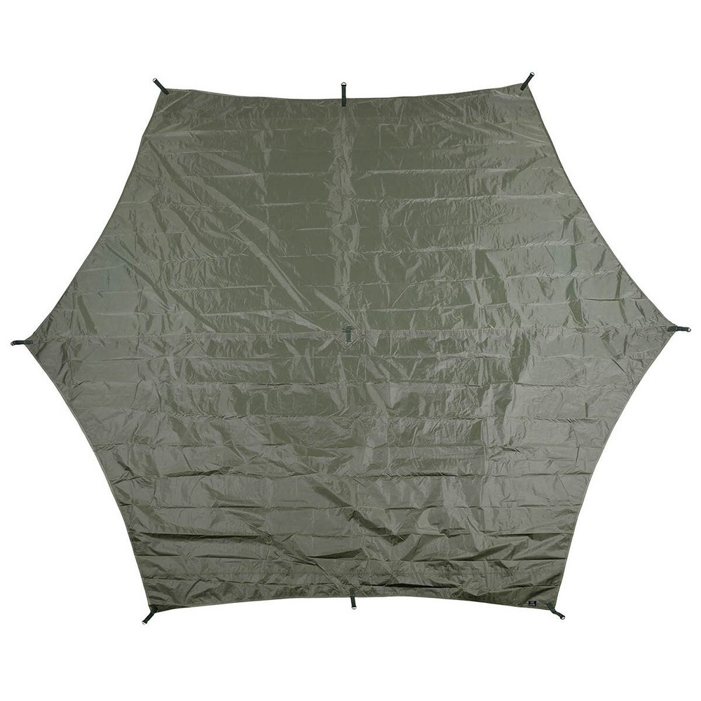 Hexagon Tarp Tarp Camping Outdoor Bushcraft Waterproof 340 x 310M Olive