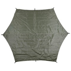 Hexagon Tarp Tarp Camping Outdoor Bushcraft Waterproof 340 x 310M Olive