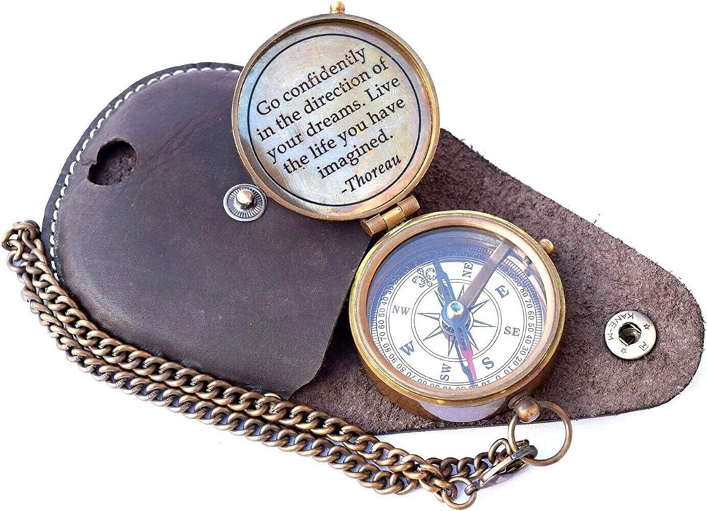 imperial Brunton Compass for Geologist measuring Compass instrument directional