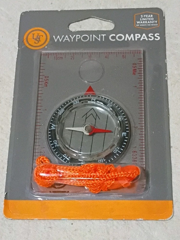 UST Ultimate Survival Technologies Waypoint Compact Compass 3”x2.3 D26