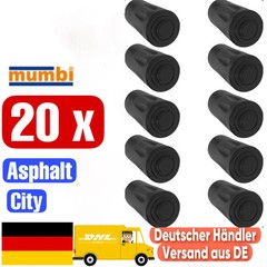 20 x Nordic Walking Pads Walking Stick Feet Rubber Buffer Attachment Replacement Part Tarmac