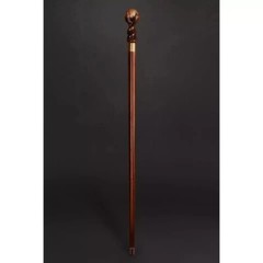 “Trekking Walking Stick – Handcrafted Wooden Hiking EAGLE FOOT HANDLE