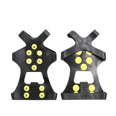 10Tooth Ice Cleats for Children with Flexible Fit for Winter Snow Ice Hiking