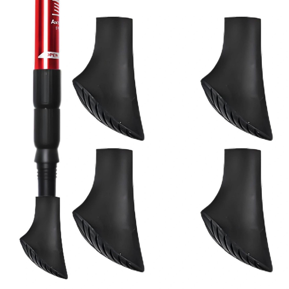 4pcs Nordic Walking Poles Rubber Buffer Nordic Walking Pads Rubber Buffer for…