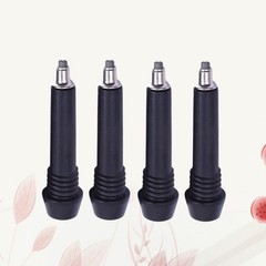 4Pcs Durable Tungsten Steel Climbing Rod Tips Hiking Gear Stick Tips Black