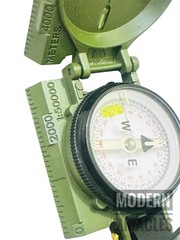 US Military Phosphorescent Lensatic Compass Olive Drab Waterproof with Pouch