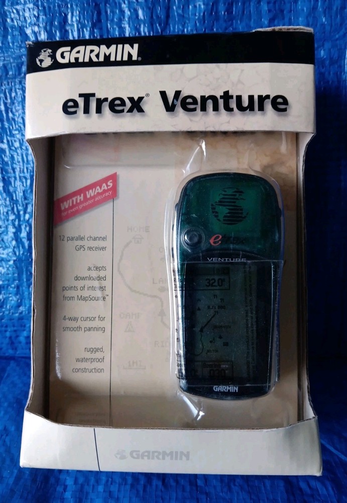 GARMIN eTrex Venture GPS Green Receiver (010-00225-00) – Brand NEW