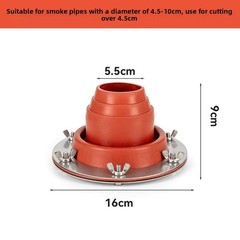 Chimney Heat Insulation Sleeve Silicone for Tent Roof Stove Socket 280C Rated