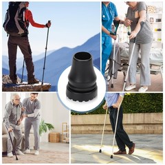 8pcs Walking Stick Rubber Buffer, 19mm Crutches Rubber Walking Stick Rubber Tips Walkin…