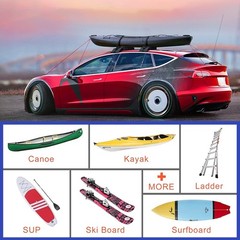Soft Roof Rack Pads for For kayak Rack with Straps Ropes Buckles and Storage