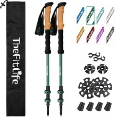 Ergonomic Hiking Poles with 7075 Aluminum & Natural Cork Grip – Ultimate Comfort